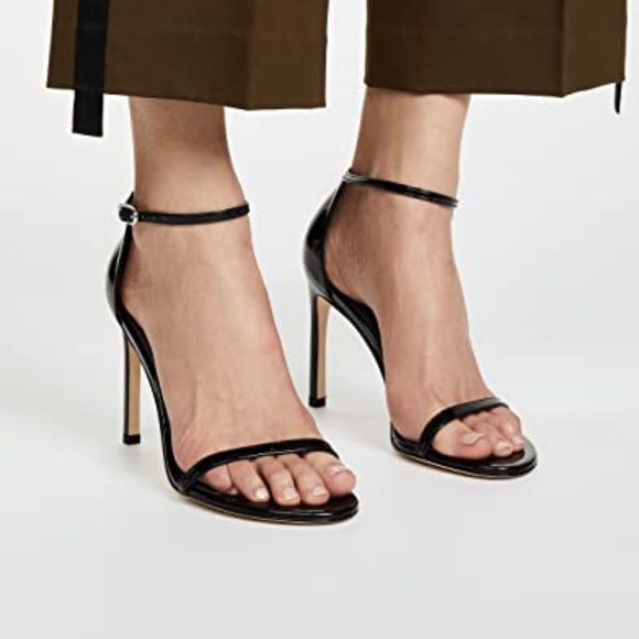 NWOT Stuart Weitzman Nudistsong Sandals - Black - Picture 2 of 9